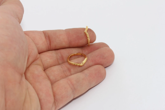 1.8mm 24k Shiny Gold Ring, Adjustable , Dainty Ring, MTE990