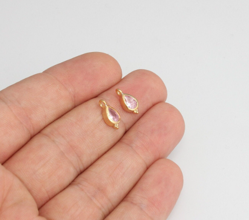 Cz Pink Crystal Bracelet Charms