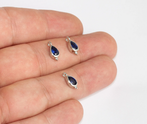 Cz Navy Blue Bracelet Charms