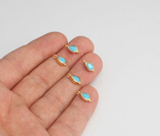 Cz Turquoise Bracelet Charms