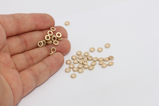Rondelle Beads , Solid Closed  beads