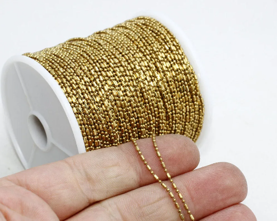 Raw Brass Ball Chains