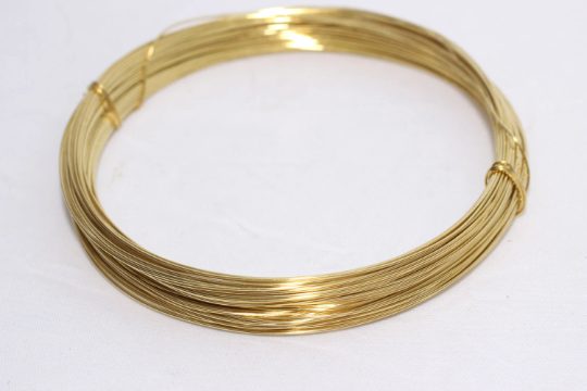 Yellow Brass Wire - Bulk Wire, Jewelry-Making Wire, WR14
