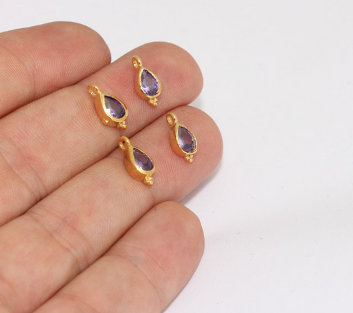 Cz Purple Bracelet Charms