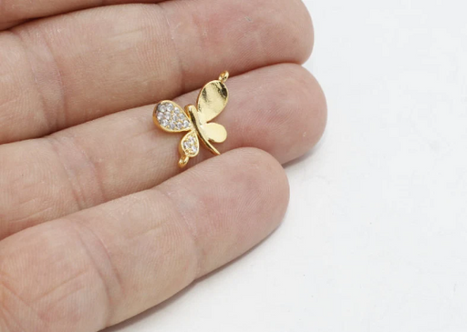 Shiny Gold Butterfly Charms