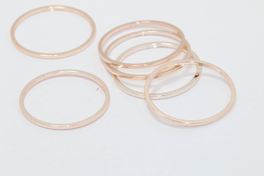 26mm Rose Gold Closed Ring, Connector, Connector,Ring CHK218
