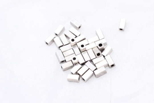 3x6mm Antique Silver Tube Beads, Silver Beads,Square Tube AG1