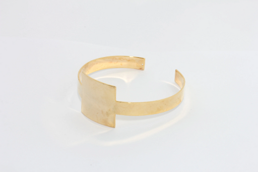 Shiny Gold Cuff Bracelet Adjustable Bracelet