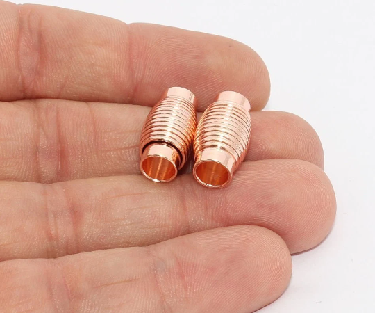 Rose Gold Tube Magnetic Clasps