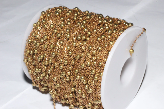 Raw Brass Satellite Chain