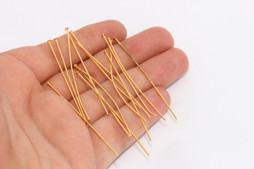 Shiny Gold Head Pins
