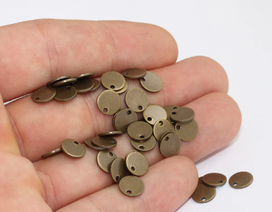 Coins, Drop Charms, Round