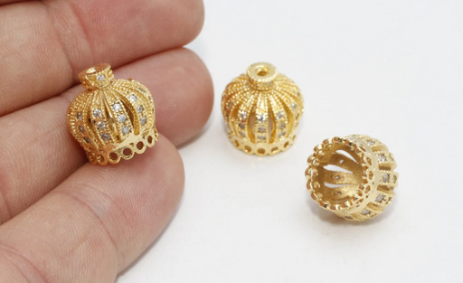 Shiny Gold Tassel Crown