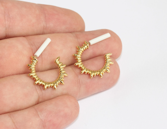Round Huggie Hoops
