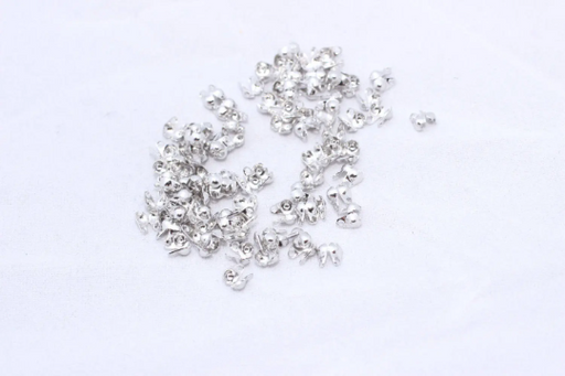 Rhodium Plated Crimp Beads