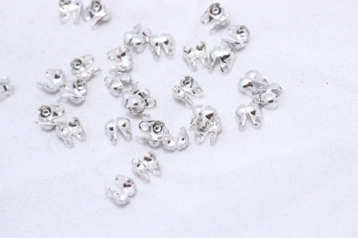 Rhodium Plated Crimp Beads