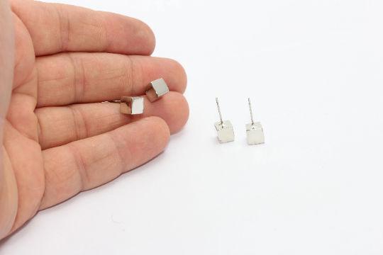 Cube Stud Earrings