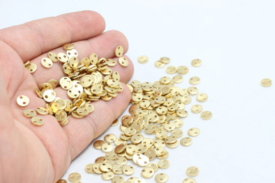 Brass Disc Charms