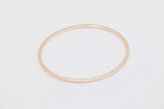 40 mm Gül Altın Kapalı Yüzük, Yuvarlak Bağlantı Parçaları, Altın Halkalar, CHK99-2