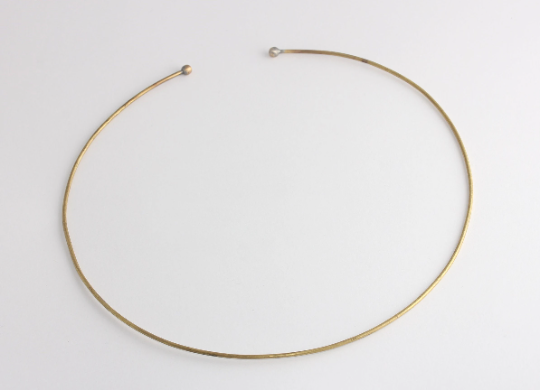 120mm Raw Brass Choker, Wire Choker Necklace,Brass BXB368-2