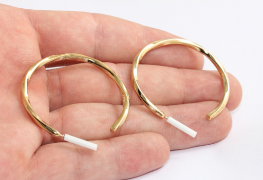 Hoop Earrings, Hoop, Gold