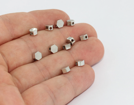 Hexagon Beads, Hexagon Charms