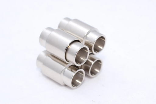 Inner Size Silver Color Magnetic Clasps For Round Leather