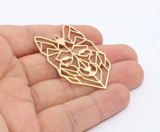 Brass Lion Pendant