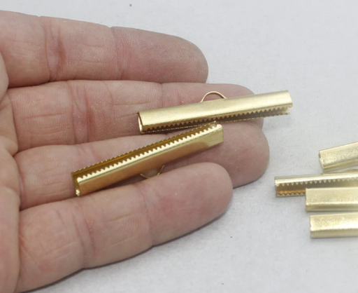 Brass Ribbon Crimps