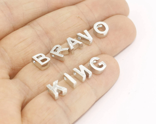 Letter Charms, Letter Beads