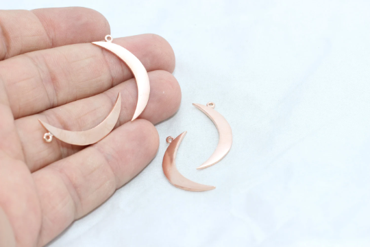 Rose Gold Moon Charms