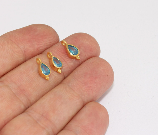 Cz Light Blue Bracelet Charms