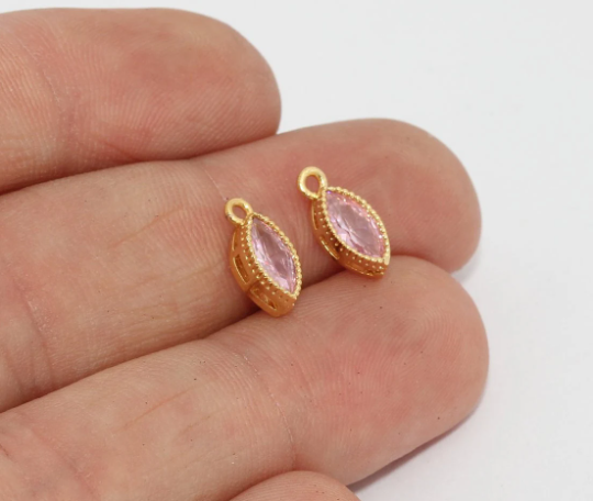 24k Gold Drop Charms