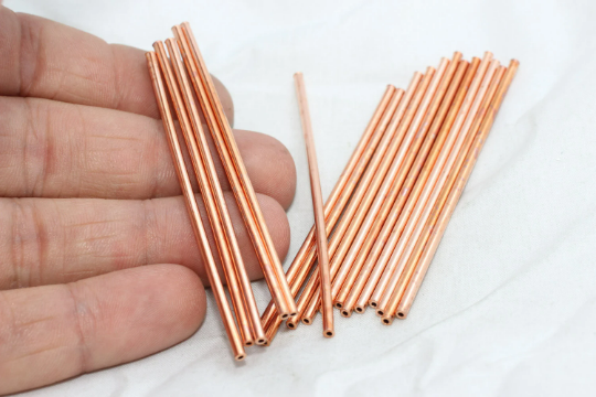2x100mm Bakır Borular, Uzun Boru Çubuğu, Boru Boncukları, Ekstra TBR21