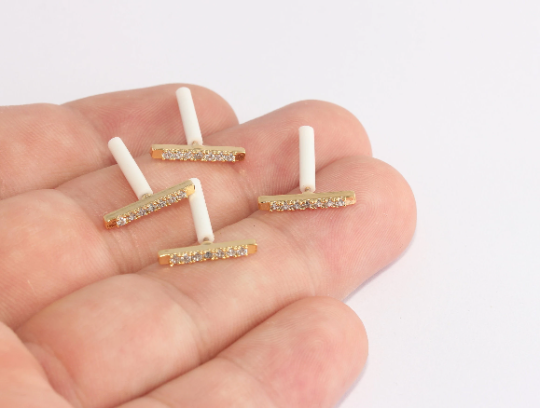 Earrings, Micro Pave Studs