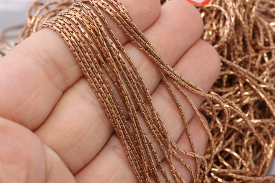 1,3mm Raw Copper Snake Chain, Copper, Chains ,Cobra BXB97