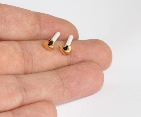 Heart Stud Earrings
