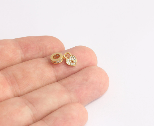 Shiny Gold Lock Beads