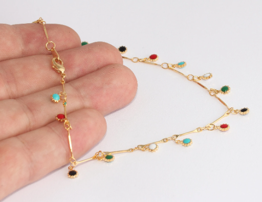 Shiny Gold Sun Anklet