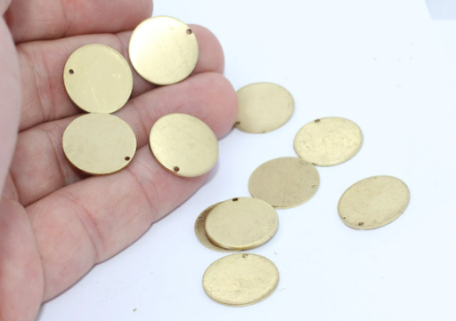 Brass Round Charms