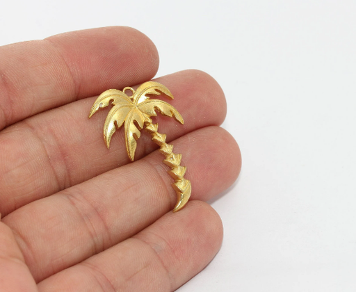 Brass Palm Tree Charms
