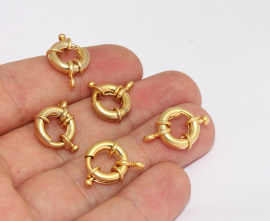 Matt Gold Spring Clasp