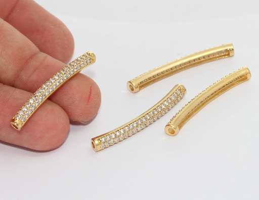 Shiny Gold Bracelet Tube