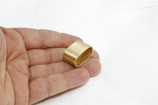 Inner Size 12,5x24,5mm Raw Brass Oval Ring, Connector,  SOM306