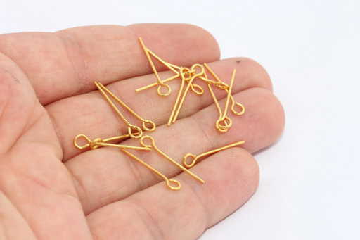 Shiny Gold Eye Pins