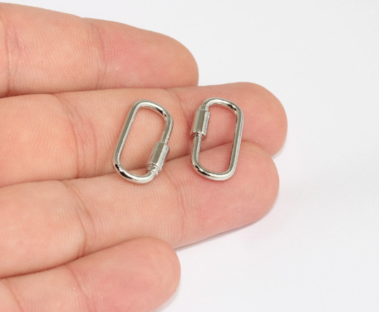 Rhodium Plated Oval Pendant