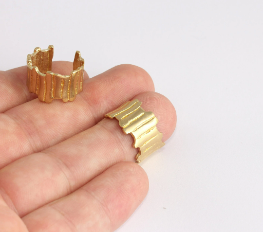 16x17mm Raw Brass Rings, Adjustable Ring Settings, Ring, ZPR333