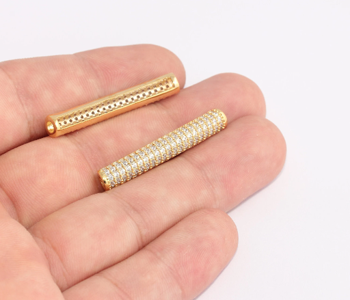 Shiny Gold Bracelet Tube