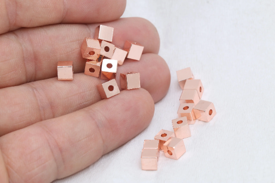 Spacer Beads, Cubes, Cube Beads