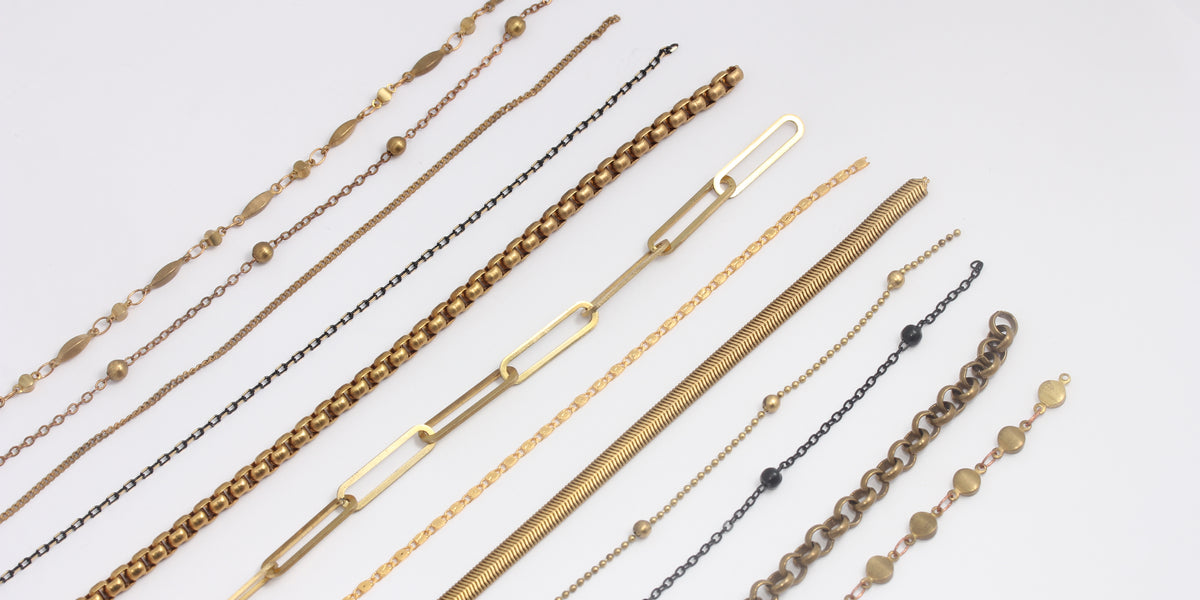 Raw Brass Chains — KJewelry Metal | Handmade Jewelry Supplies